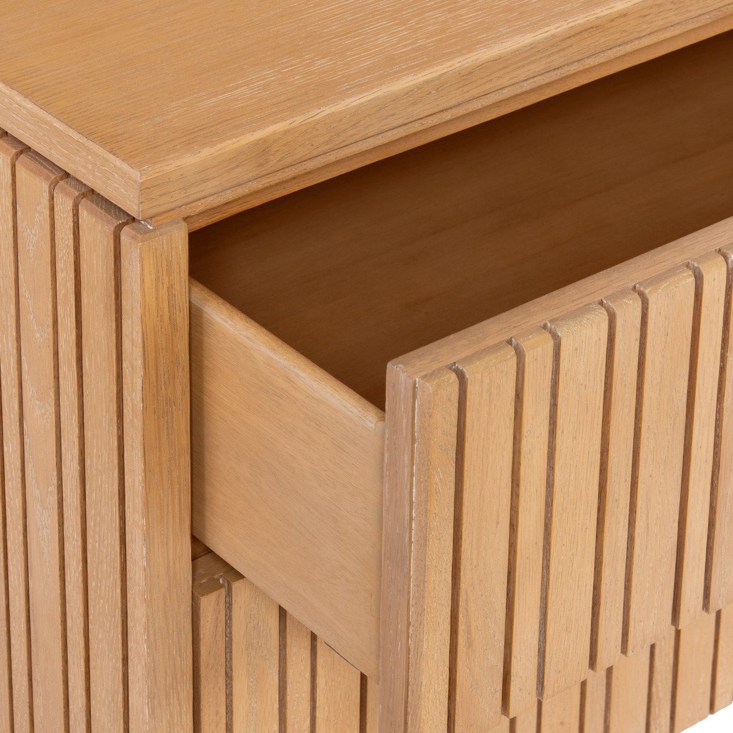 Currey & Co Indeo Washed Oak Nightstand