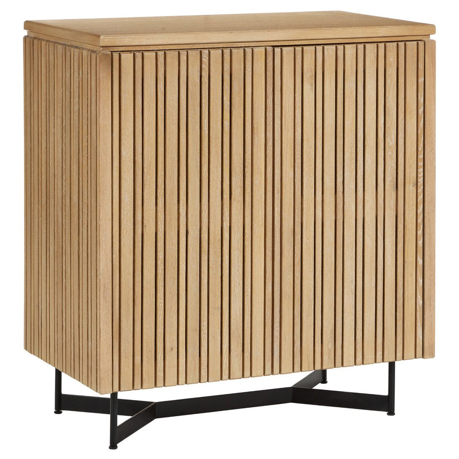 Currey & Co Indeo Washed Oak Cabinet - Final Sale