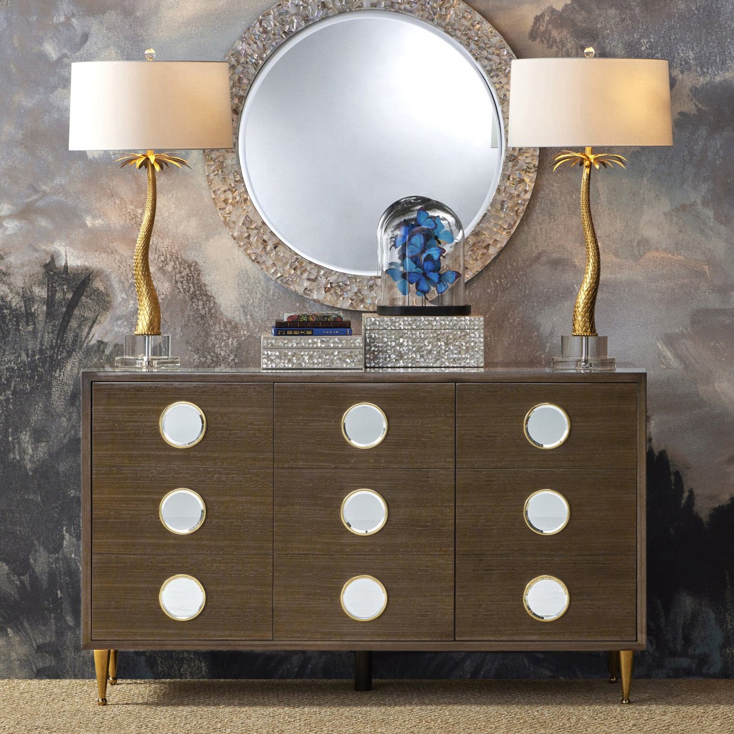 Currey & Co Colette Cabinet - Final Sale