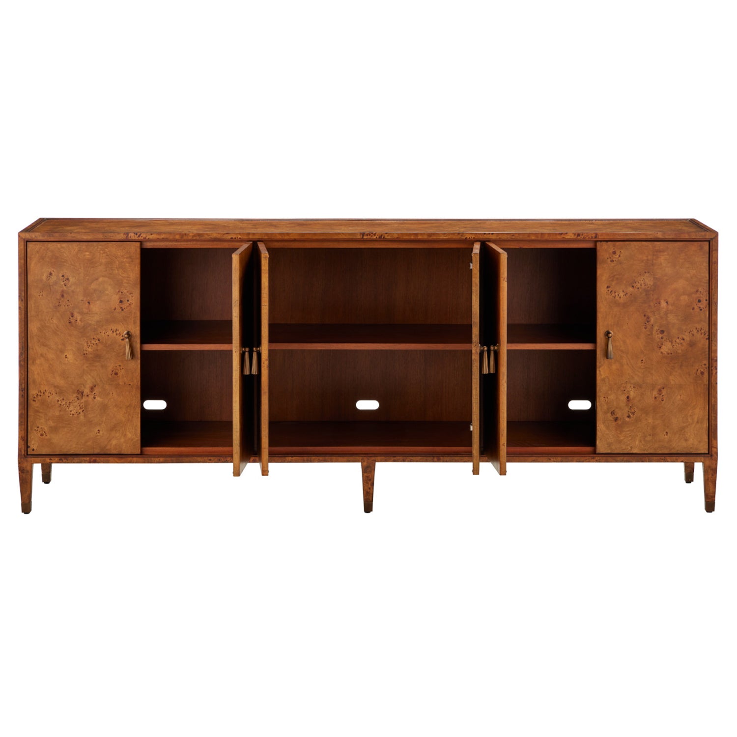 Currey & Co Evie Large Burl Credenza
