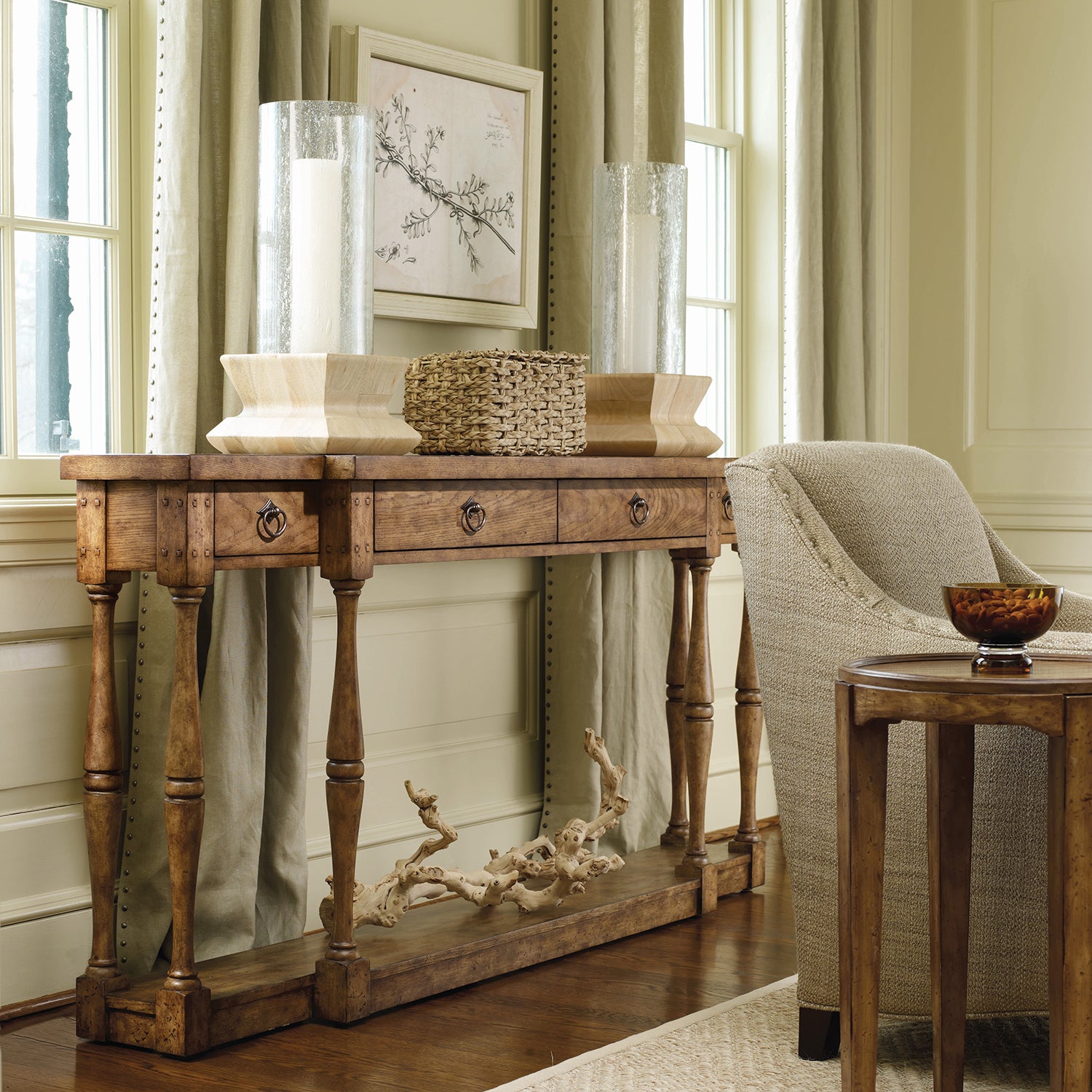 Hooker Furniture Sanctuary Four-Drawer Thin Console