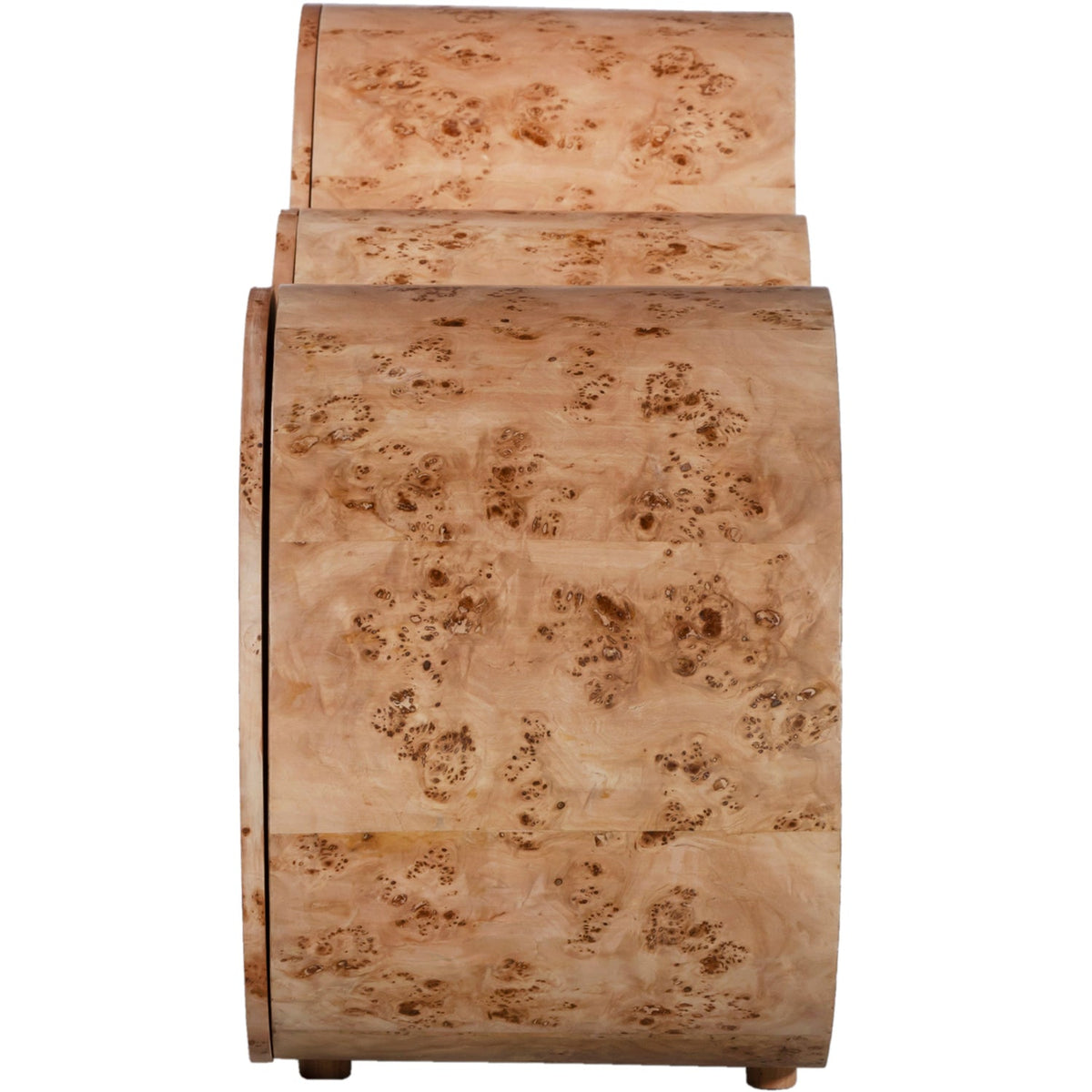 Sono Natural Burl Wood Sideboard Buffet