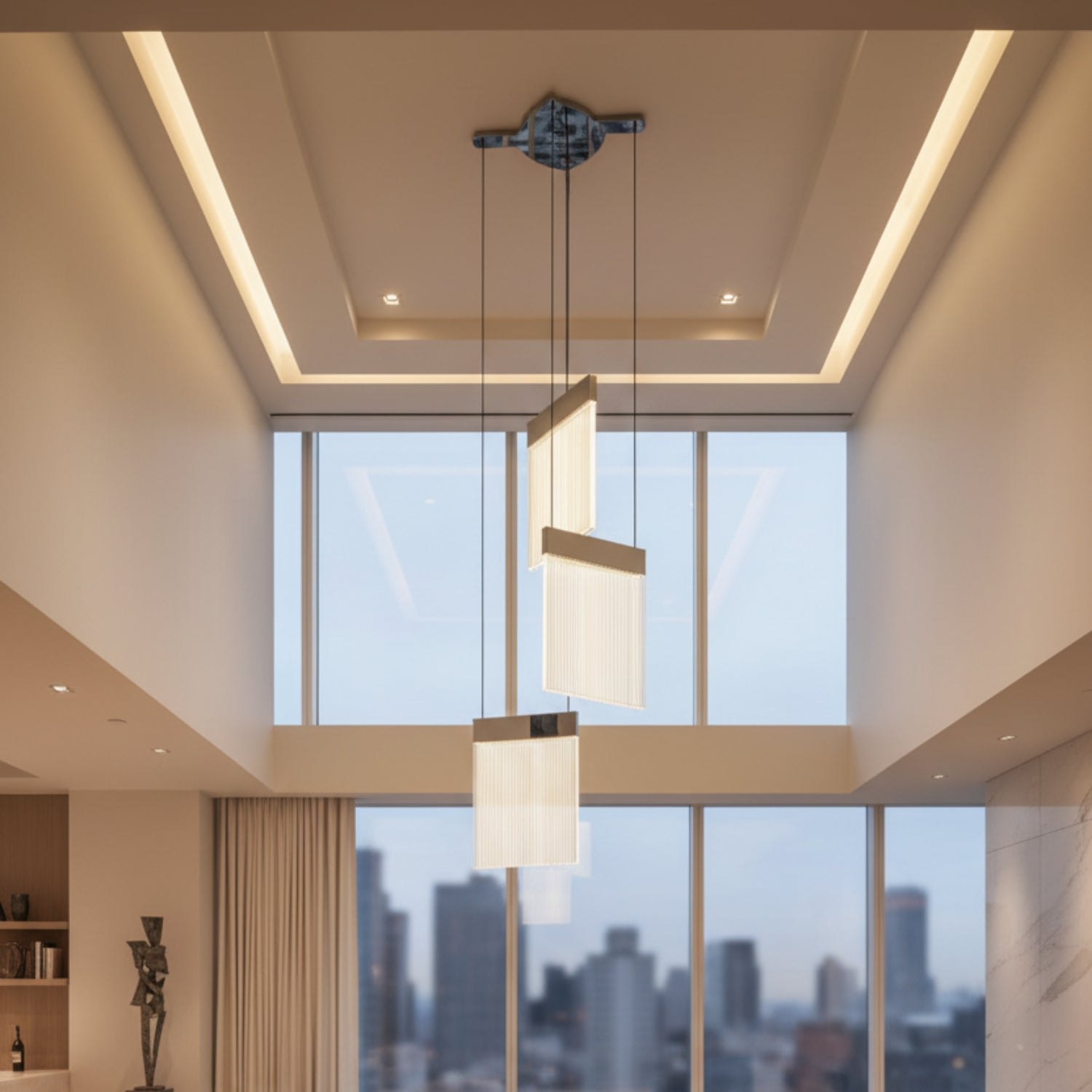 Sonneman V Panels Polished Chrome 3092.01 Pendant