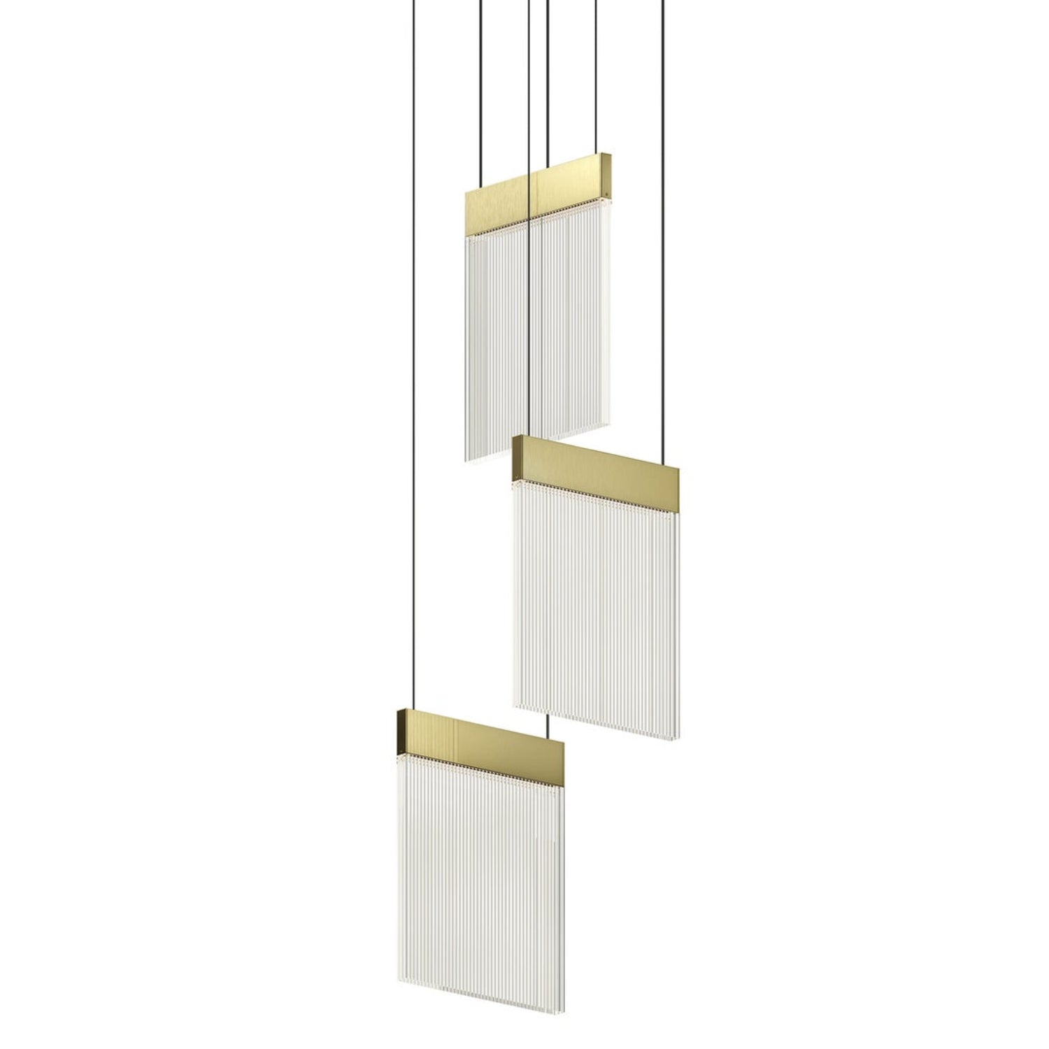 Sonneman V Panels Brass 3092.14 Pendant