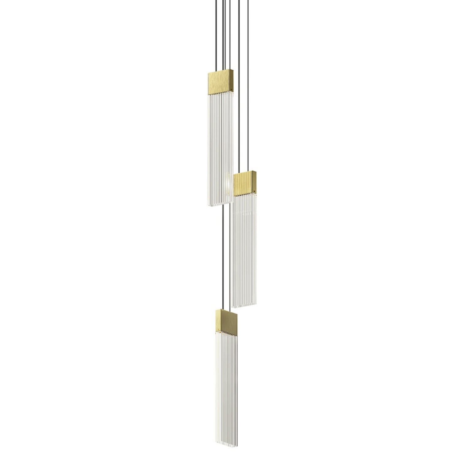 Sonneman V Panels Brass 3093.14 Pendant