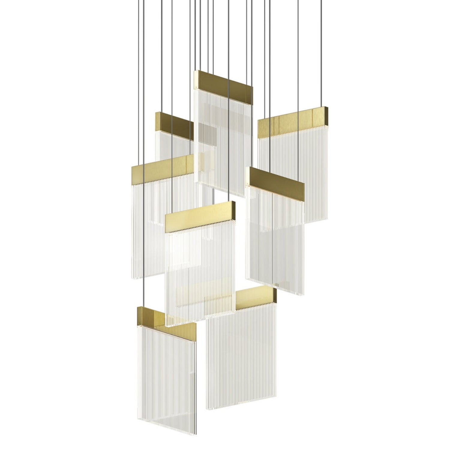 Sonneman V Panels Brass 3094.14 Pendant