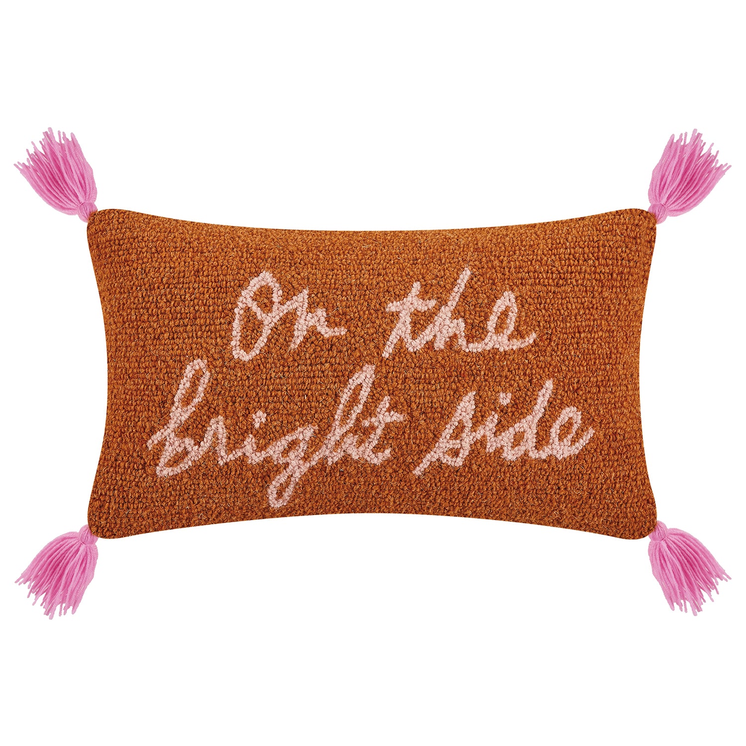 Ampersand On The Bright Side Hook Throw Pillow