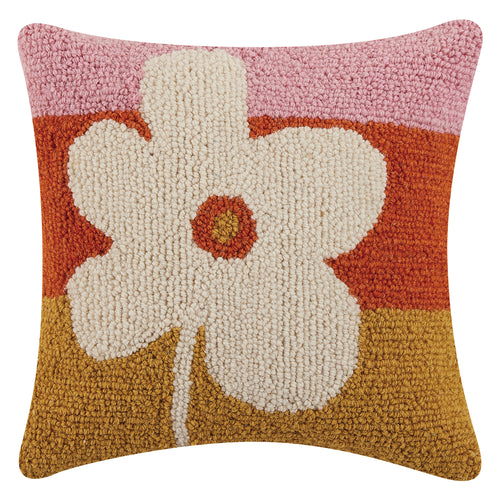 Ampersand Flower Hook Throw Pillow