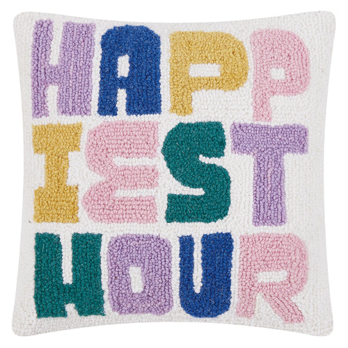 Ampersand Happiest Hours Hook Throw Pillow