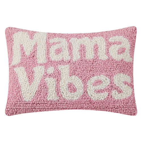 Mama Vibes Hook Throw Pillow