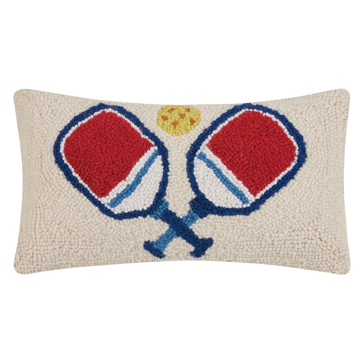 Paynes Gray Pickleball Hook Throw Pillow