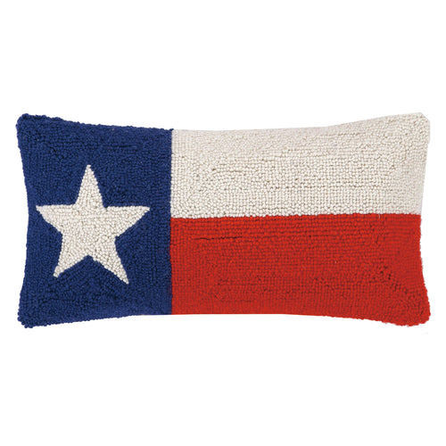Texas State Flag Hook Throw Pillow