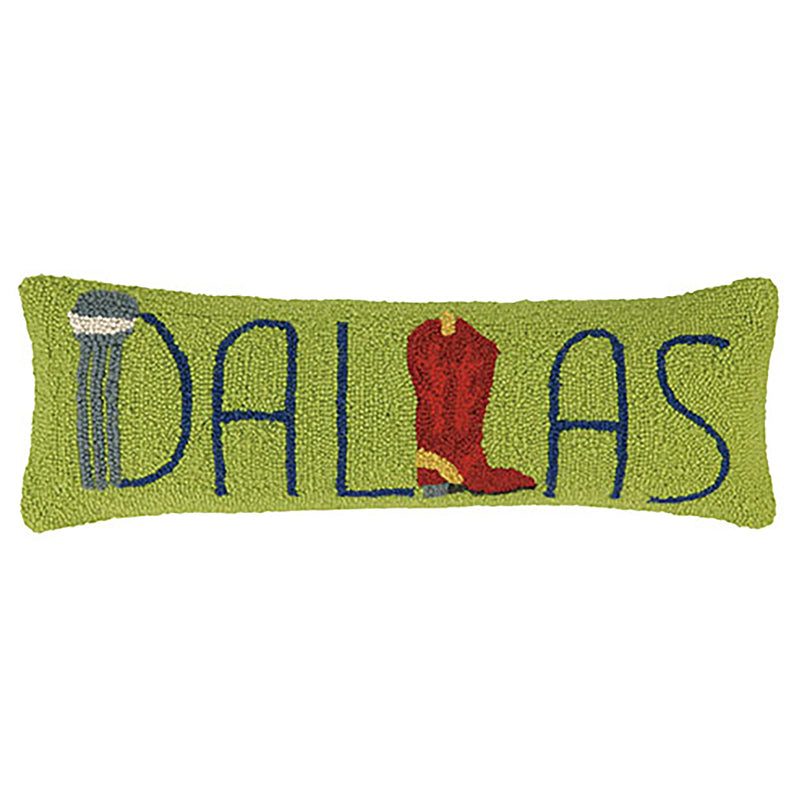 Dallas With Red Boot Hook Throw Pillow
