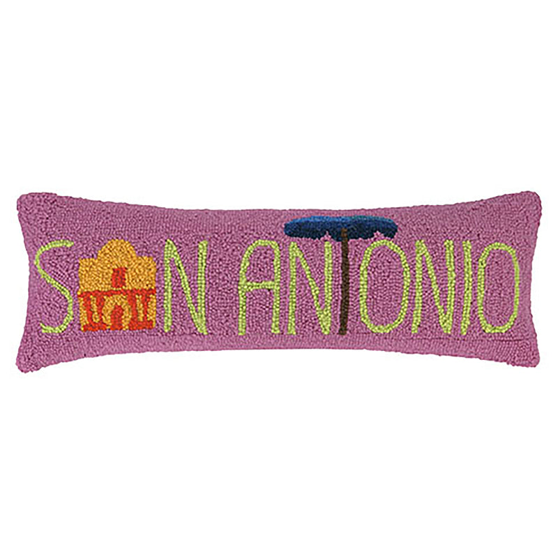 San Antonio with Unbrella Hook Throw Pillow