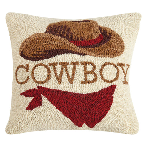 Cowboy Hook Throw Pillow