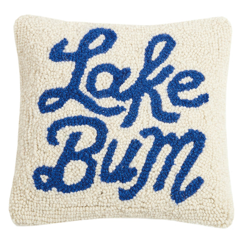 Lake Bum Hook Throw Pillow