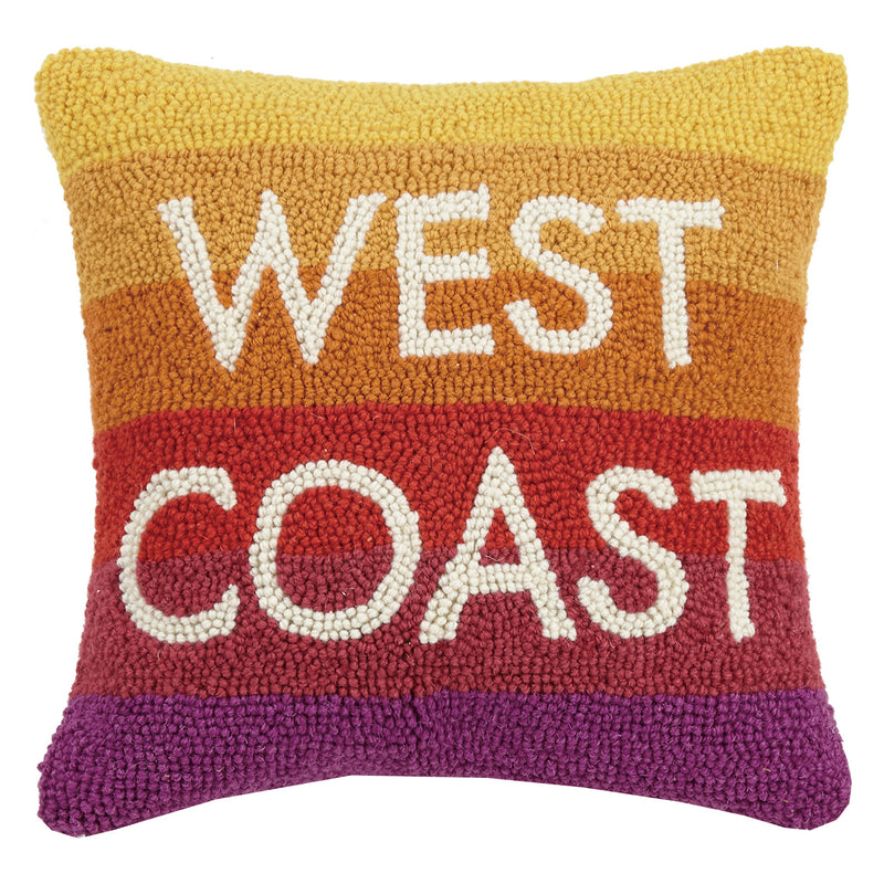 West Coast Hook Throw Pillow
