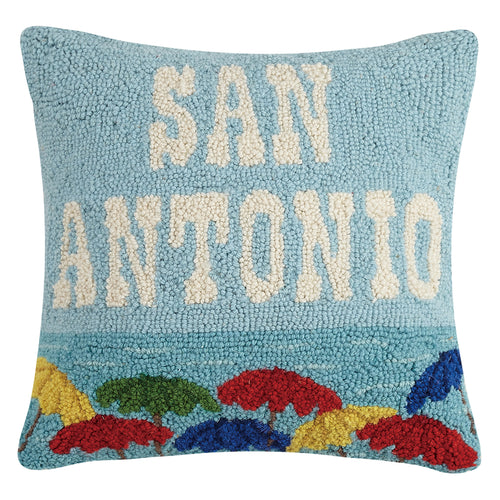 San Antonio Square Hook Throw Pillow