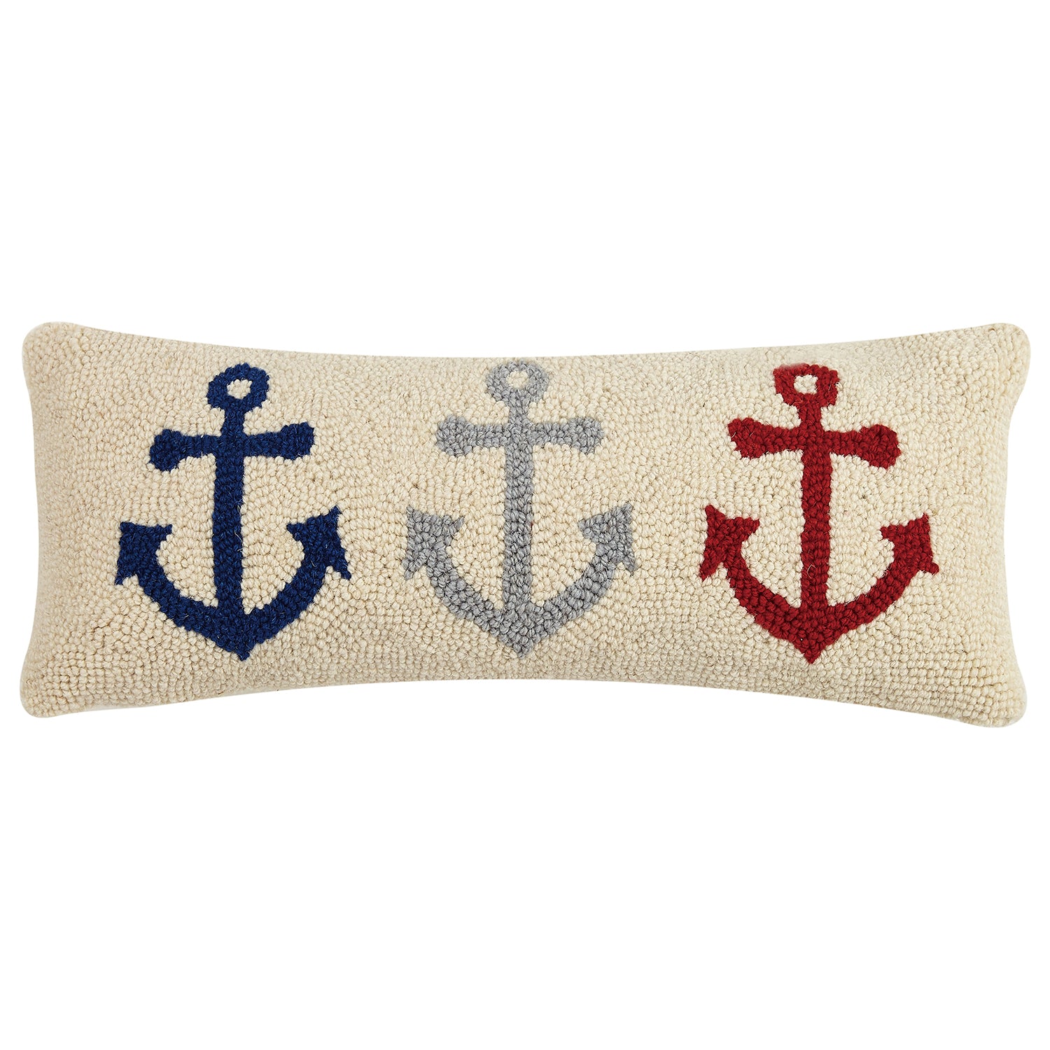 Anchor Trio Hook Throw Pillow