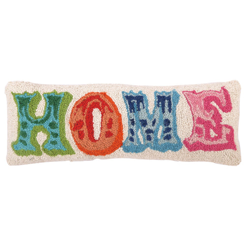 Colorful Home Hook Throw Pillow