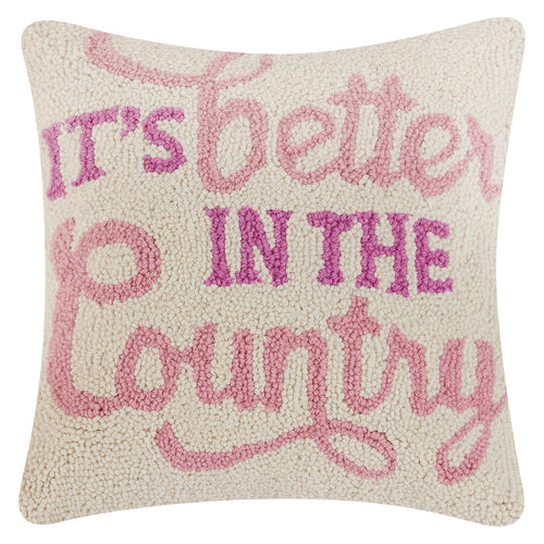Life Is Better In The Country Hook Throw Pillow