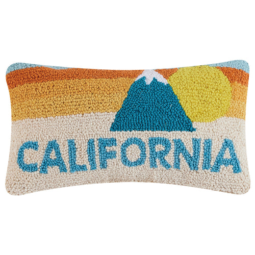 California Mountain Hook Throw Pillow