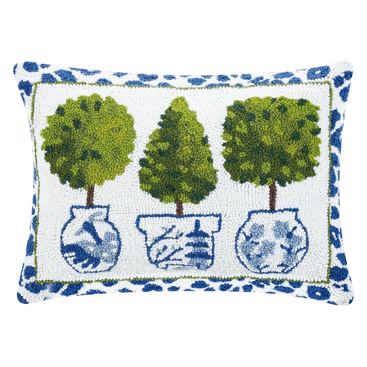 Topiary with Leopard Printed Hook Throw Pillow