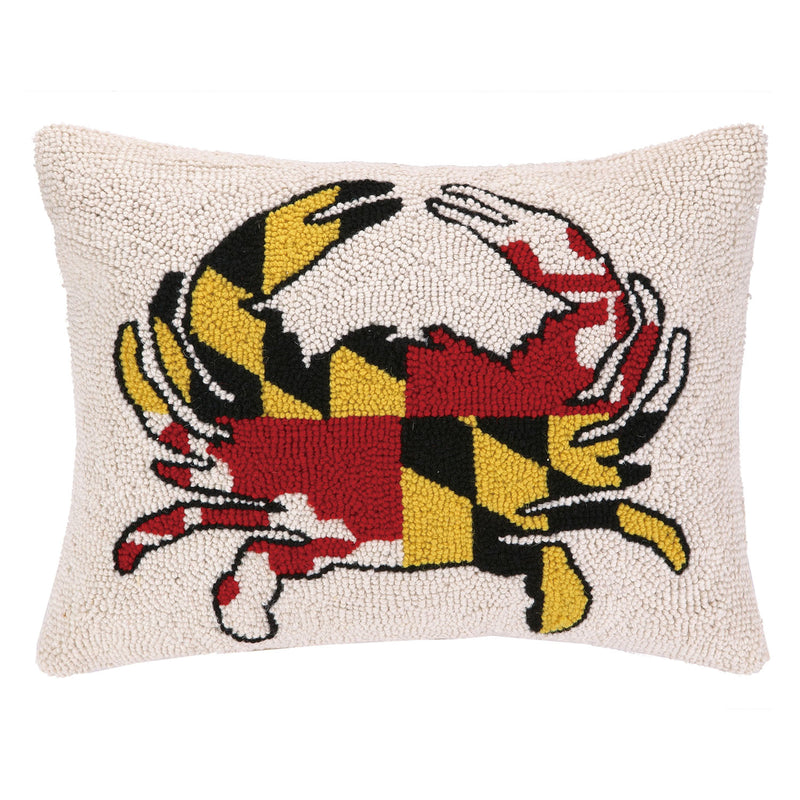Maryland Crab Hook Throw Pillow