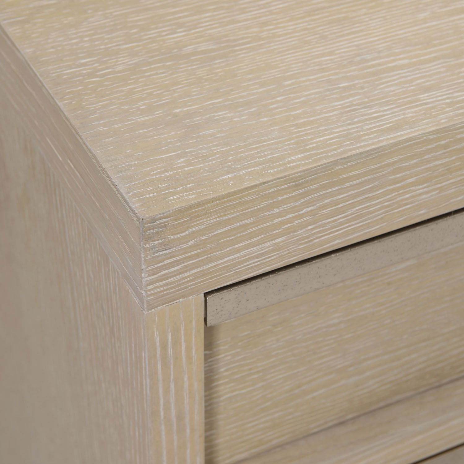 Bernhardt Solaria Dresser in Dune finish, detail of the surface