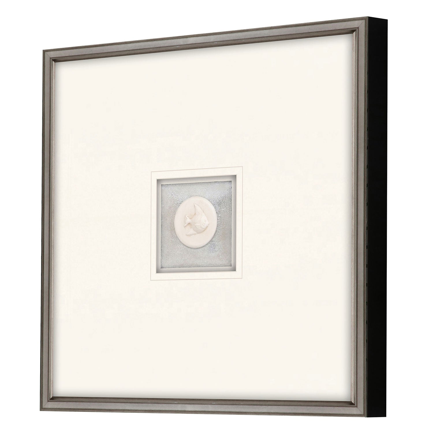 Inspire Studio Fish Intaglio Mixed Media Framed Art