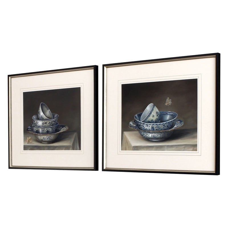 Roberts Traditional Bowl Giclee Framed Art Set of 2