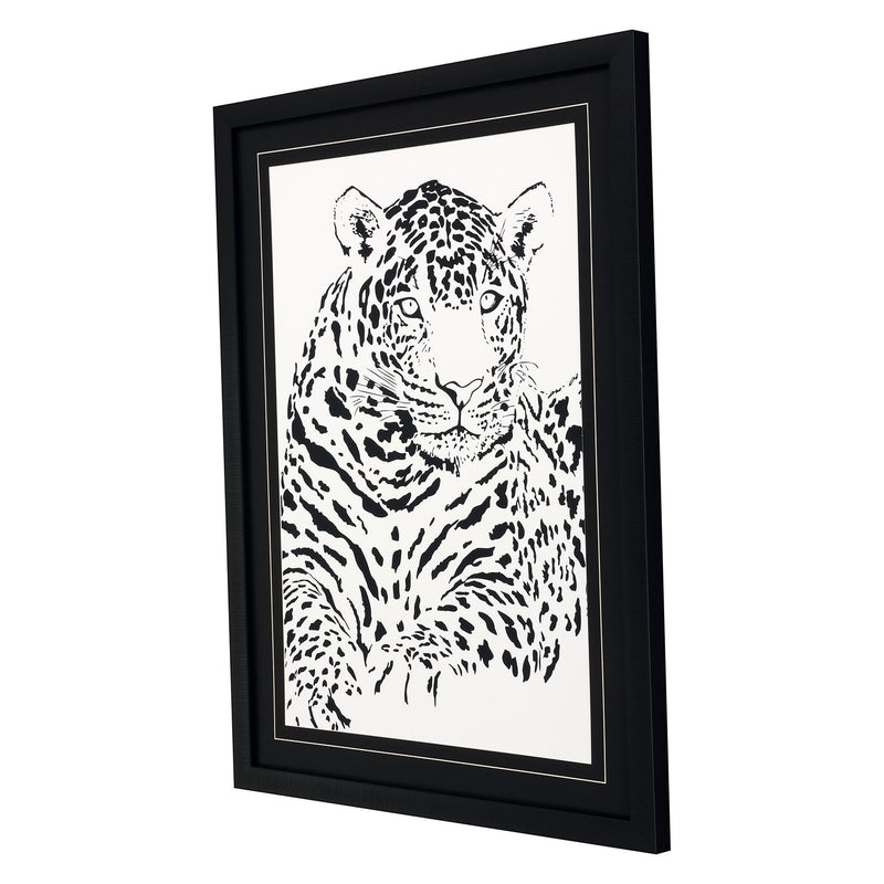 Blake Bold Spots Jaguar Giclee Framed Art
