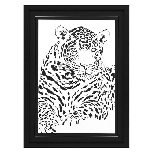 Blake Bold Spots Jaguar Giclee Framed Art