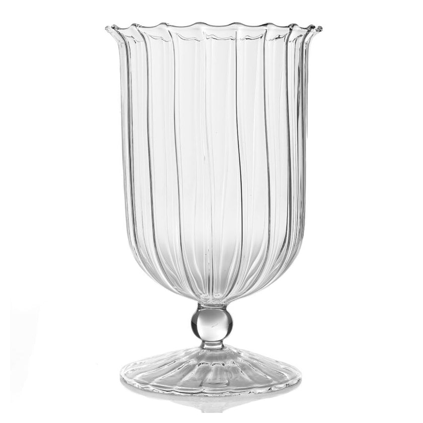 April Large Vase - clear glass