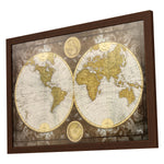Medley World Map Framed Art