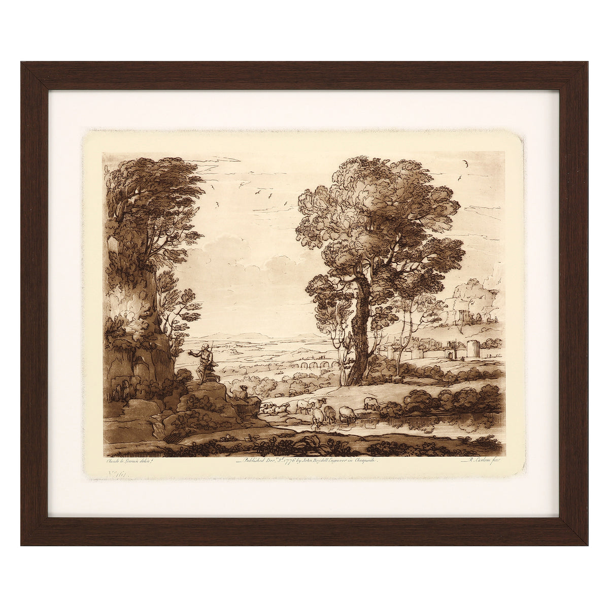 Lorrain Pastoral Landscape IV Framed Art