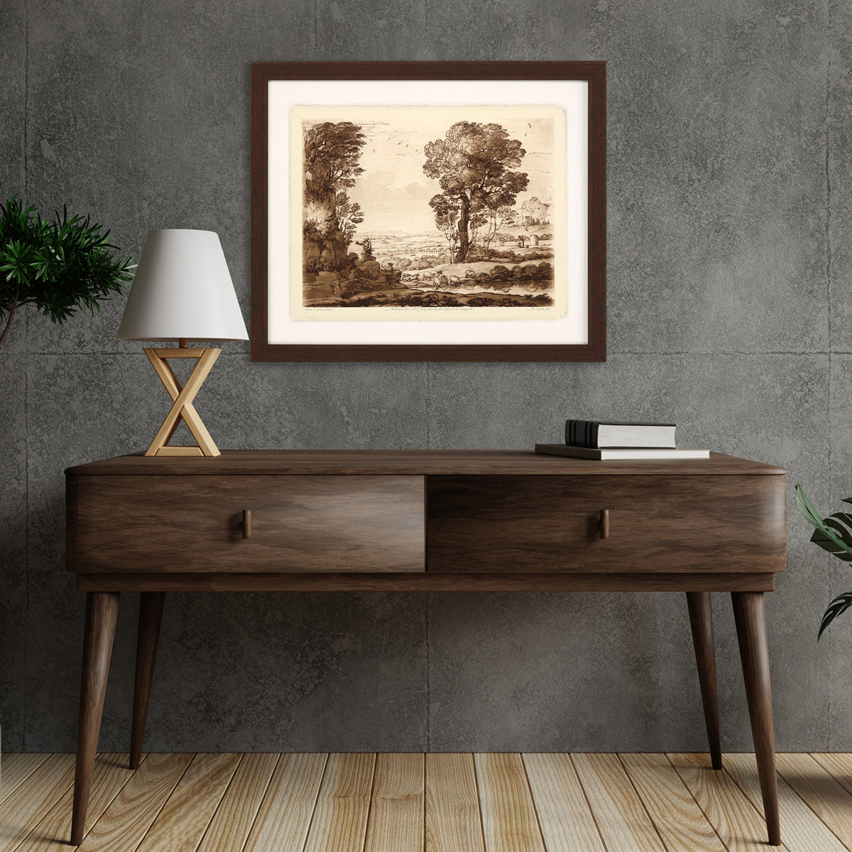 Lorrain Pastoral Landscape IV Framed Art