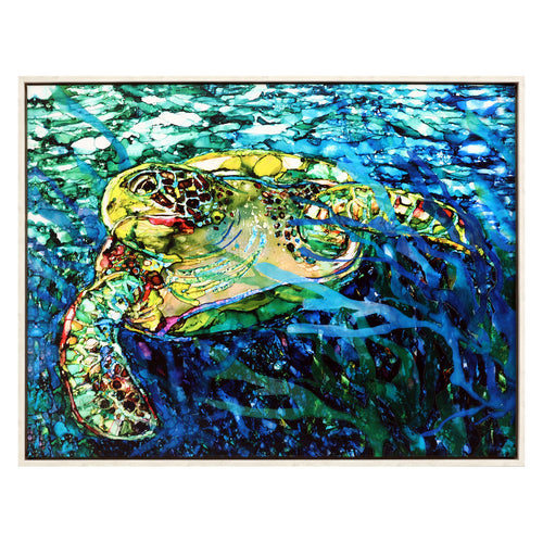 Christopher Colorful Turtle Framed Art