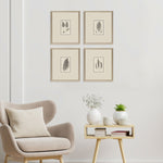 Langdon Petite Ferns Framed Art Set of 4
