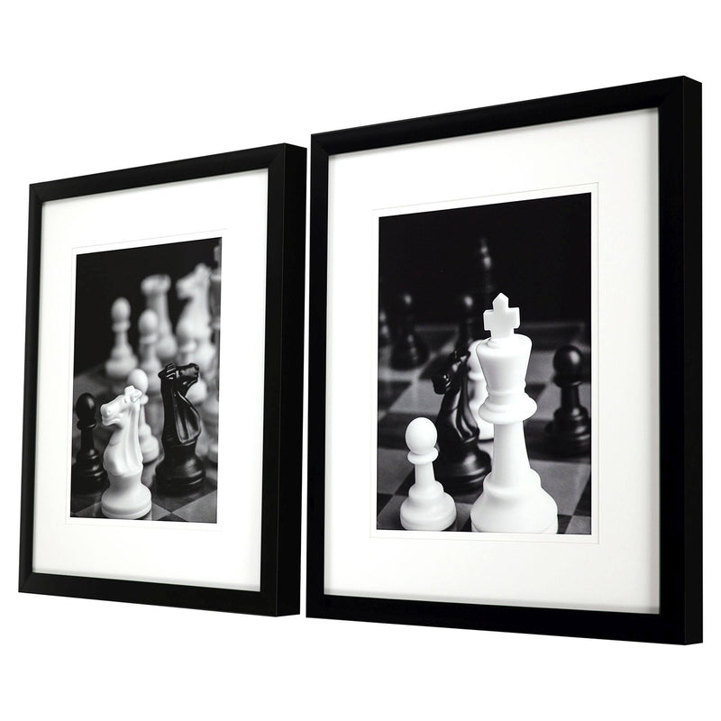 Warren Chess Moves Framed Art Set of 2