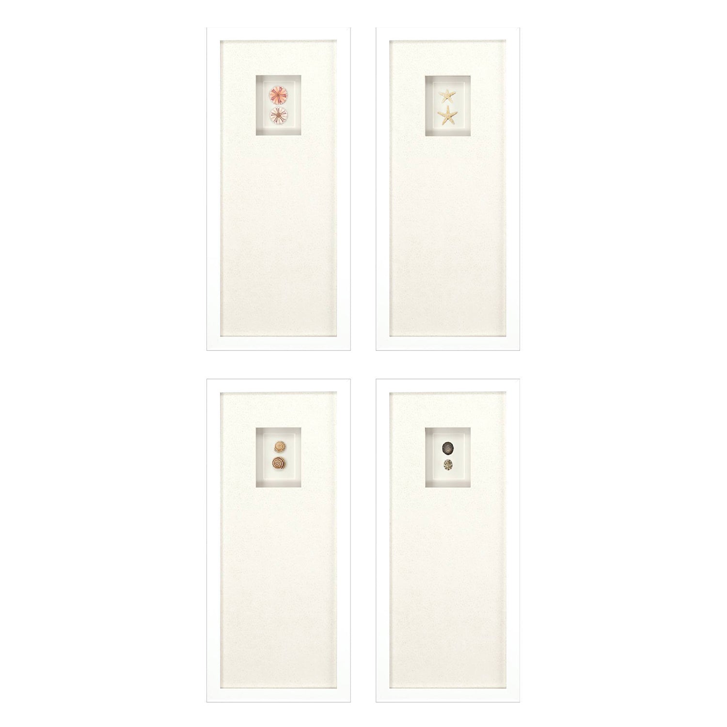 Inspire Studio Sea Treasures Framed Art Set of 4