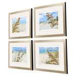 Loreth Watercolor Sea Oats Framed Art Set of 4