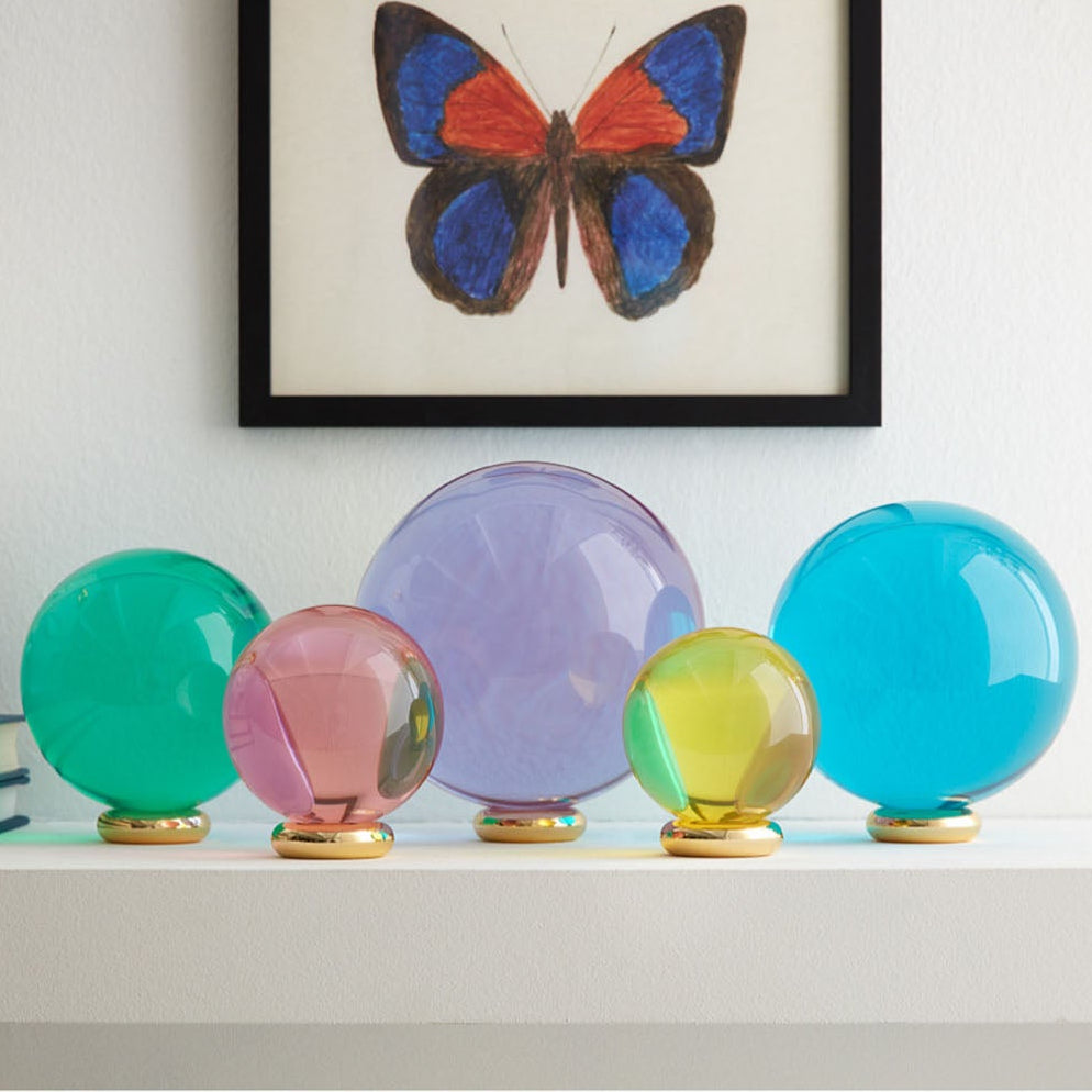 Detail of the five varying-size orbs