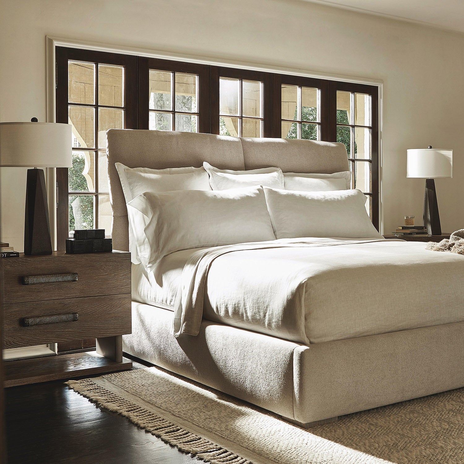 Bernhardt Casa Paros Nightstand with Panel Base