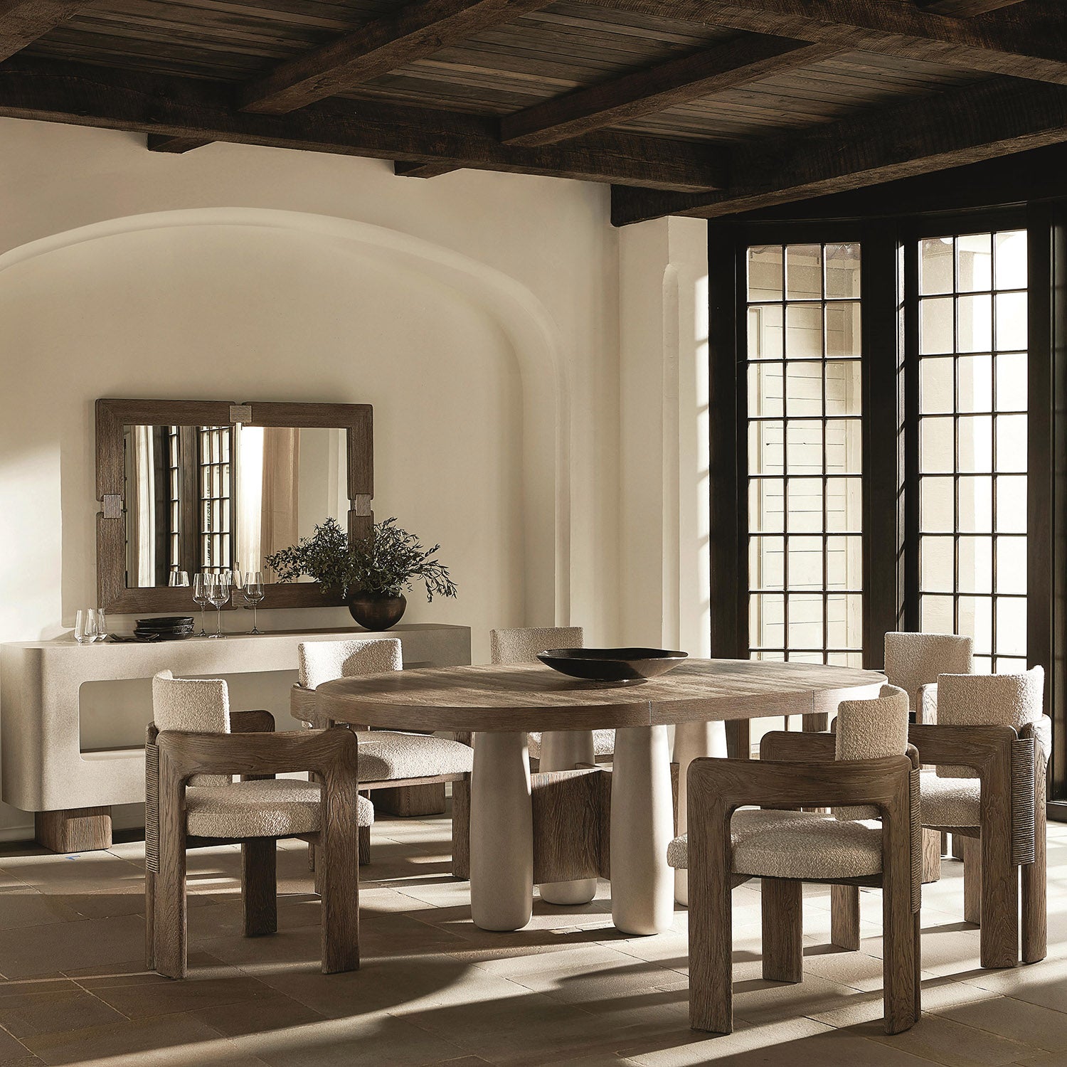 Bernhardt Casa Paros Concrete Console Table