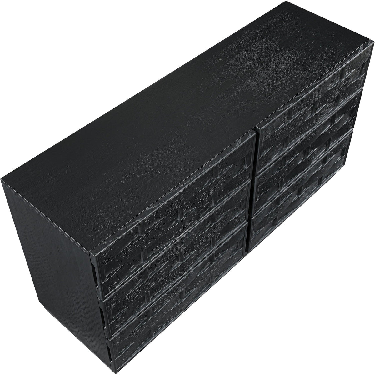 Weave Black Oak Veneer Dresser