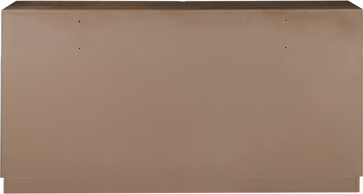 Weave Brown Oak Veneer Dresser