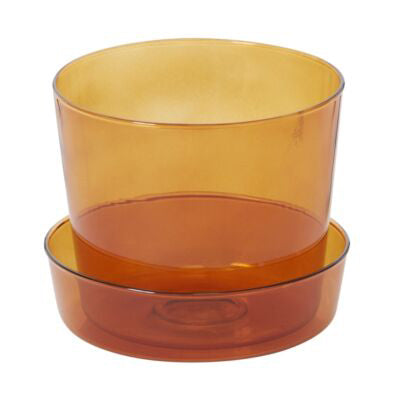 Glass Pot with Saucer