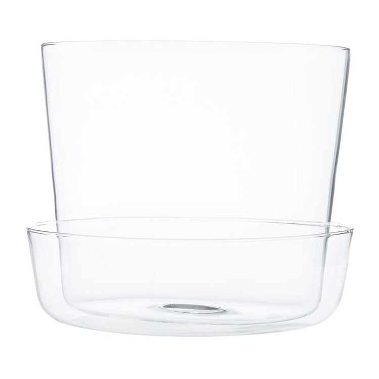 Glass Pot with Saucer