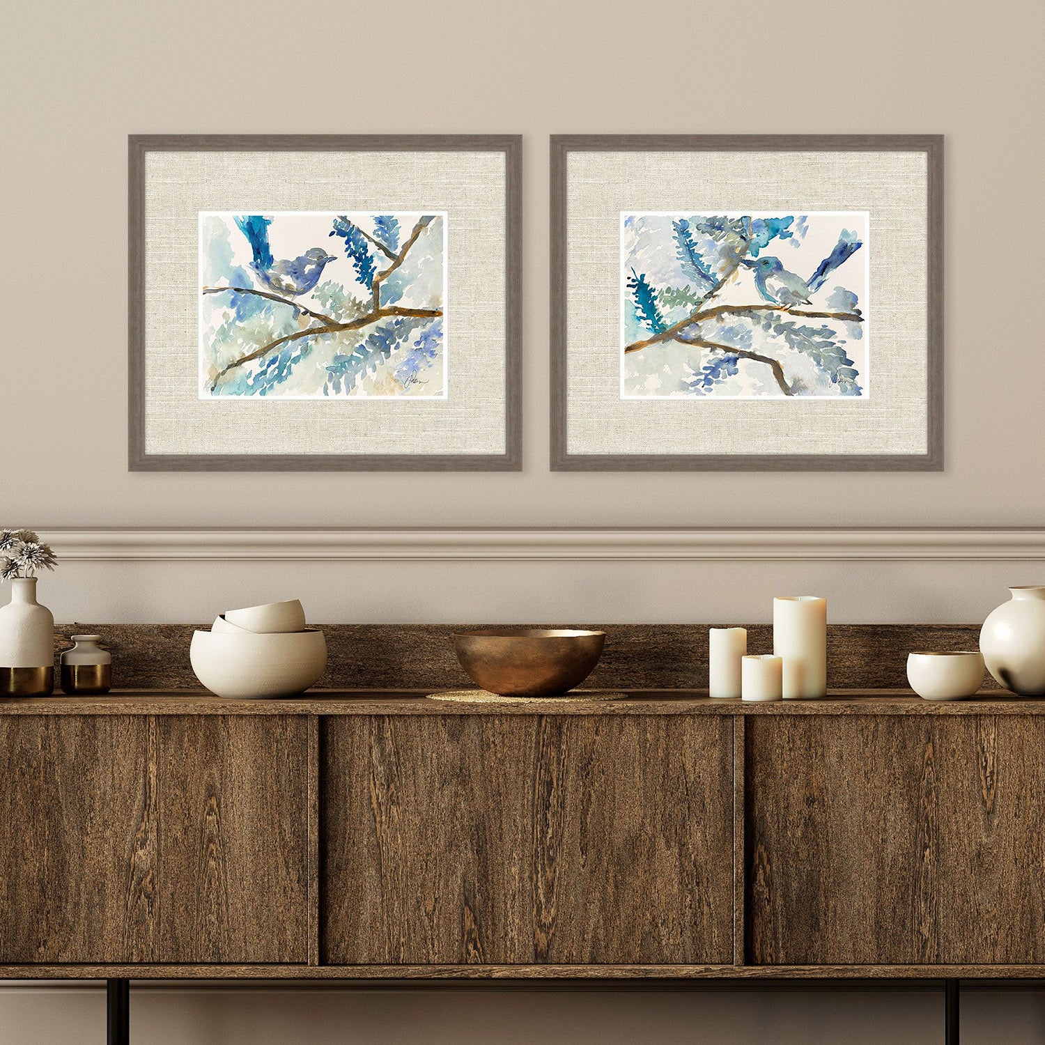 Adamson Ray Here Birdie Birdie Framed Artwork Set of 2